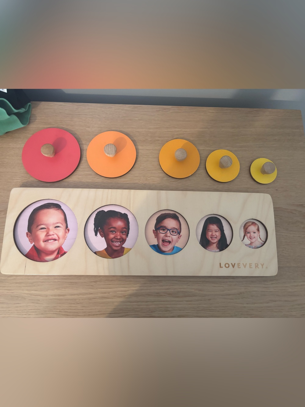 Lovevery wooden face puzzle